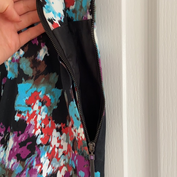 Mario Serrano Floral Pleated A-line Skirt - Picture 6 of 7